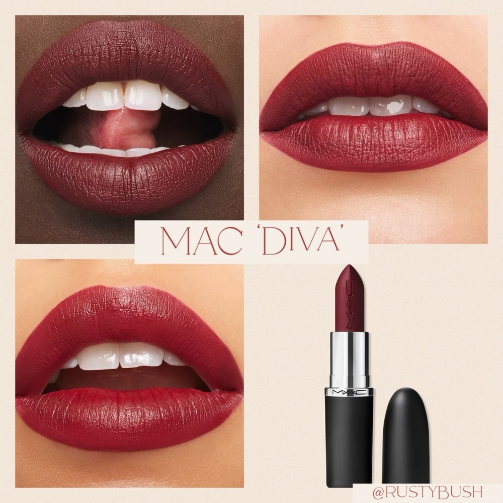 🎉HP🎉MAC ‘Diva’ M·A·Cximal Silky Matte Lipstick